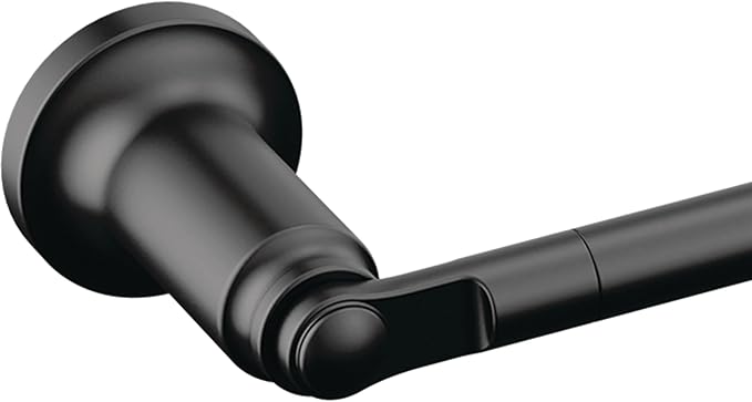 Delta Saylor 5-Piece Bathroom Set with 24 in. Towel Bar, 8 in. Hand Towel Holder, Toilet Paper Holder, Towel/Robe Hooks (2)| Matte Black Bathroom Accessories | Bathroom Hardware Set