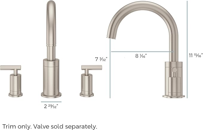 Pfister Contempra 2-Handle Roman Tub Faucet Polished Chrome RT65NCC