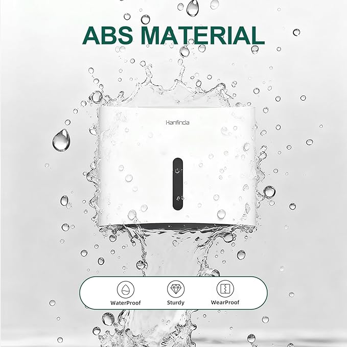 Paper Towel Dispenser Wall Mounted, Adhesive Commercial Paper Towel Dispenser - Wall-Mounted, Fits Multifold/Trifold/C-Fold Towels, Perfect for Bathrooms White