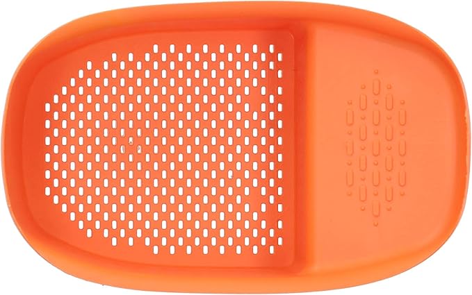 Drain Basket, Vegetable Strainers Sink Drain Rack Fruit Drainer 3X8.3 Inch Vegetable Washing Basket for Toilet for Kitchen for Sinks for Bathroom(orange)