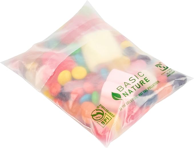 Restaurantware Food Storage Bags 100 Count 4 x 3 Inches Translucent Adhesive Bags Plastic Reusable Translucent for Cold Food Storage