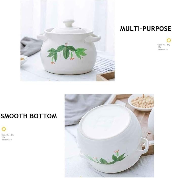 Casserole Cookware Casserole Dish With Lid Clay Pots For Cooking Cooking Pot Fire Fire High Temperature Gas Small Cup Pot Cooker Pot Anti-scalding Full Glaze Cover Home Kitchen