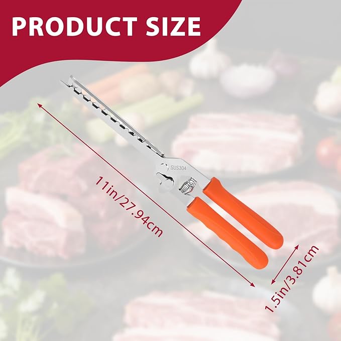 Rib Membrane Removal Tool - High Duty Premium Stainless Steel BBQ Prep Kit for Effortless Grilling, Membrane Remover for Ribs
