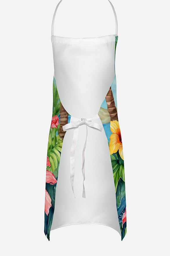Caroline's Treasures Italian Greyhound Luau Apron Cooking Kitchen Server Baking Crafts Gardening for Adult Women Men, Unisex, Large, Multicolor
