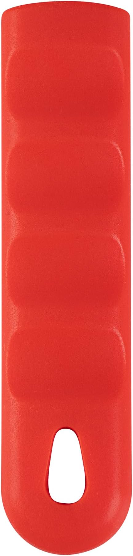 Restaurantware Silicone Hot Handle Holder - Met Lux Heat Resistant Fry Pan Sleeve, Dishwasher Safe - Non-Slip Pat Holder Sleeve Fits 10 inch &12 inch Aluminum Pans, Red