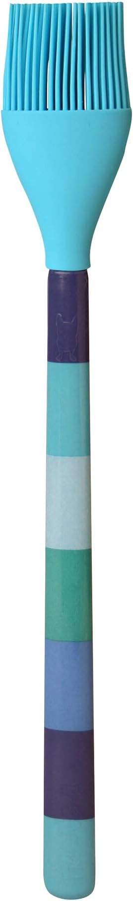 French Bull Easy Grip Melamine Handle Silicone Non-stick Heat Resistant BPA-free Chef Kitchen Utensils for Cooking, Mixing, Baking - Blue, Set of 3