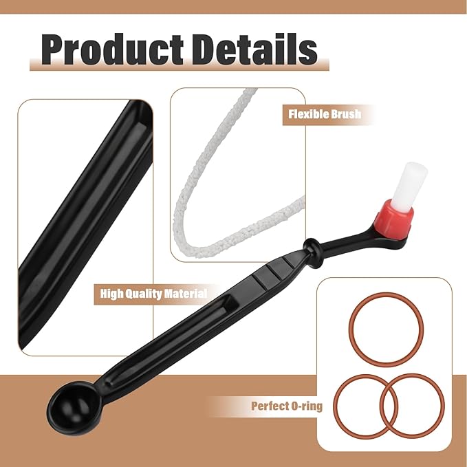 Brew Group Maintenance Kit with Coffee Brush Spoon Cleaning Tool Compatible with Gaggia Automatic Espresso Machines for Coffee Machine Grinder Maker Frother Group Head Burr Blades