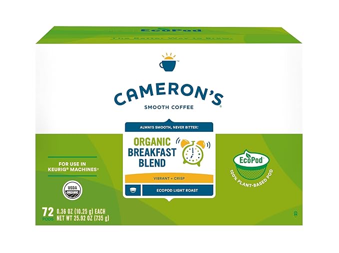 Cameron's Coffee Single Serve Pods, Breakfast Blend, 72 Count (Pack of 1)