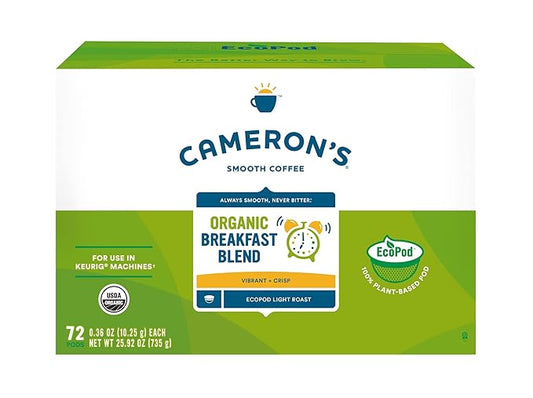 Cameron's Coffee Single Serve Pods, Breakfast Blend, 72 Count (Pack of 1)