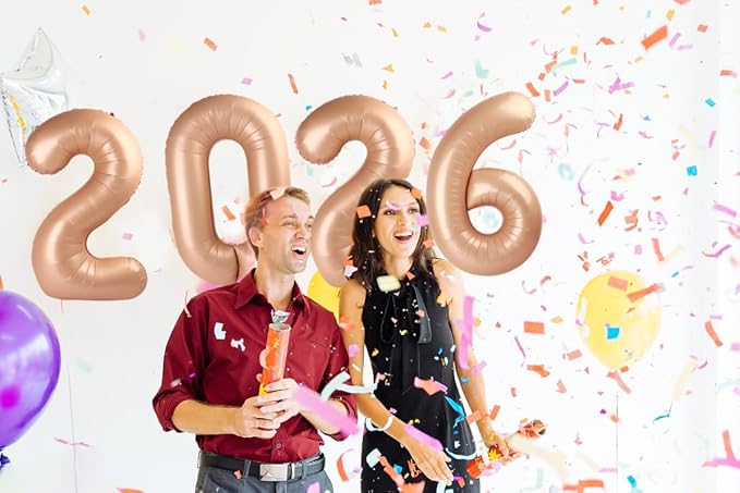Light Brown 2026 Number Balloon, Light Brown Number Balloons 40 Inch, 2026 Balloon Birthday Decorations, 2026 Birthday Party Supplies, 2026 Graduation Party Favors, Class of 2026 Decorations