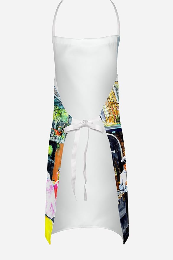 Caroline's Treasures French Quarter Frolic Apron Cooking Kitchen Server Baking Crafts Gardening for Adult Women Men, Unisex, Large, Multicolor