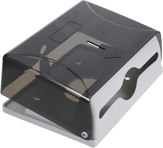 LIFKOME Wall Mounted Paper Towel Dispenser Capacity Black Tissue Holder for Bathroom and Kitchen Versatile Design for Hotels and Commercial Use Easy to Install Compatible with All Types