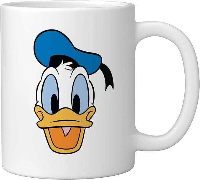 Disney Donald Duck Three Caballeros Trip Matching Big Face Ceramic Mug, White