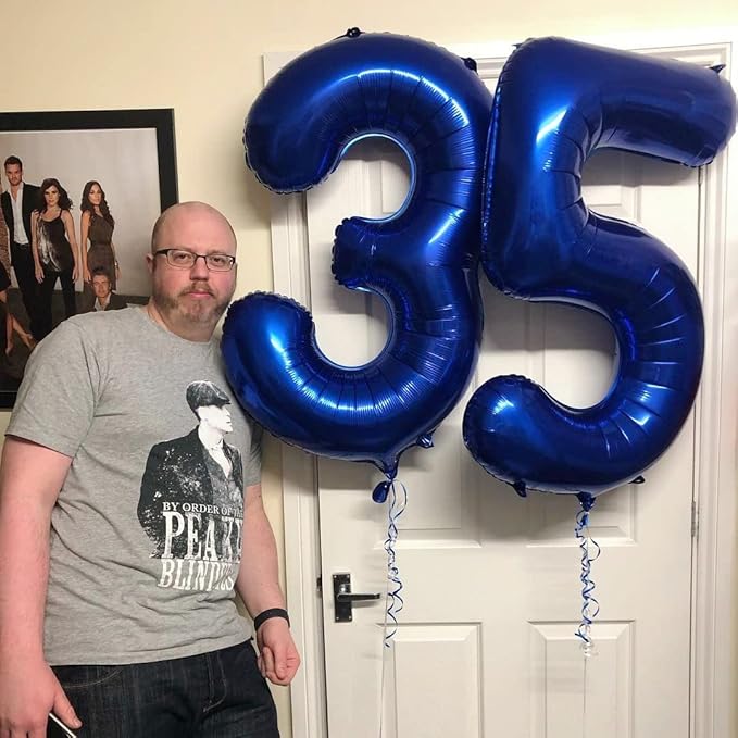 23 Balloon Numbers, 23rd Birthday Decorations for Women Men, Numbers 32 Balloons 40 In Dark Blue 32nd Birthday Party Decorations for Wedding, Celebration Party, Graduations