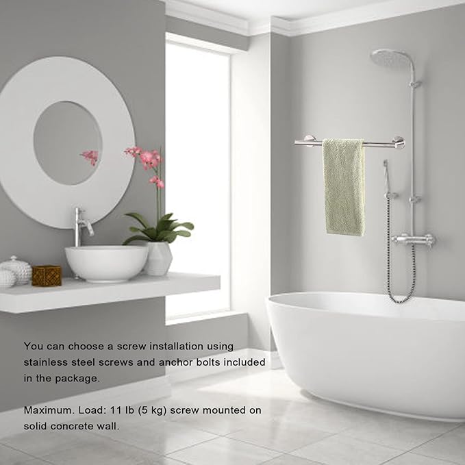 Elegant Multi - Purpose Towel Rack - Stainless Steel 304 Rust - Resistant Bar for Bathrooms and Kitchens