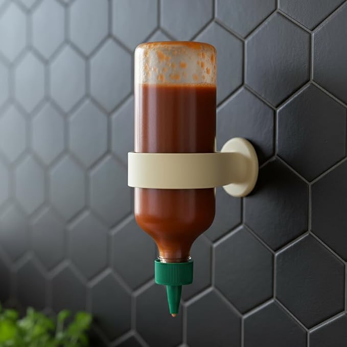 Space Saving Kitchens Storage Rack for Condiment Bottles Easy Mounting Designs Wall Organizers Home Wall Mounted Seasonings Bottle Organizers
