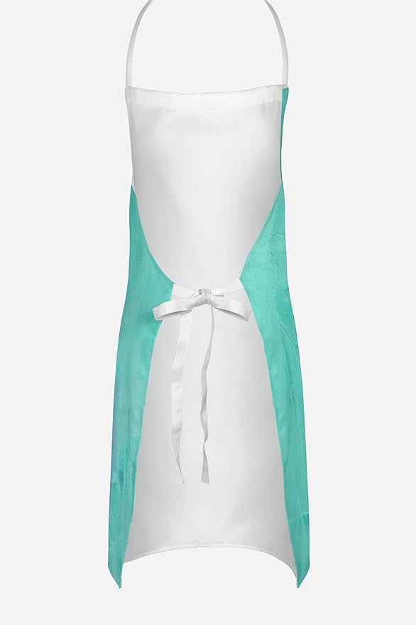 Caroline's Treasures Aqua Pearl Oyster Apron Cooking Kitchen Server Baking Crafts Gardening for Adult Women Men, Unisex, Large, Multicolor