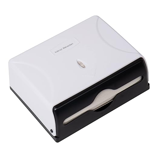 Mind Reader Multifold Paper Towel Dispenser, Paper Towel Holder, Restroom, Wall Mount, Set of 3, White