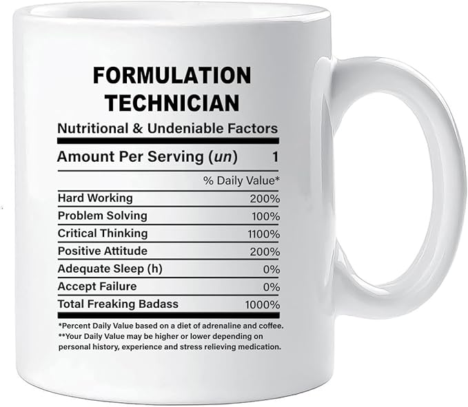 Funny Gift for Formulation Technician, Formulation Technician Nutrition Mug, Best Formulation Technician Gift Ideas, Graduation, Funny Formulation Technician Birthday Mug