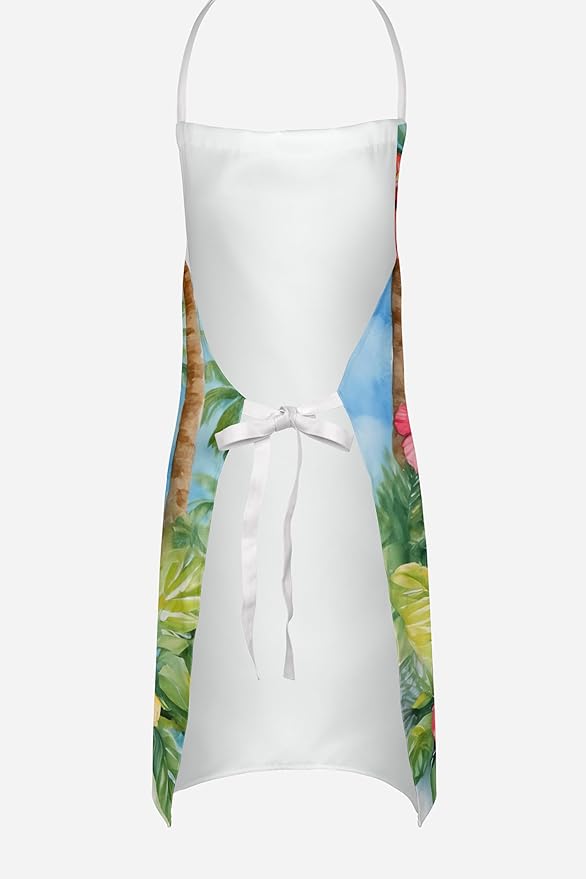 Caroline's Treasures Beagle Luau Apron Cooking Kitchen Server Baking Crafts Gardening for Adult Women Men, Unisex, Large, Multicolor