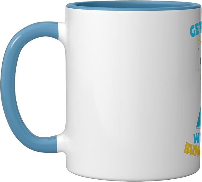 Get in, Loser We're Doing Bunghole Stuff Funny Alien Ceramic Mug, Blue/White