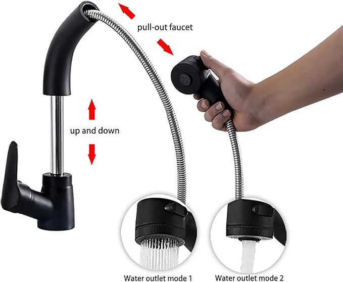Commercial Kitchen Sink,Black Laundry Room Sink,Stainless Steel Stand Alone,Set with Drain Basket, Hot and Cold Tap,Adjustable Leg Height,for Restaurant,Room,Backyard,Garage
