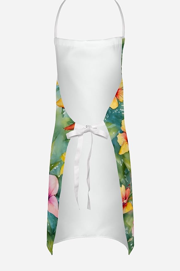 Caroline's Treasures Jack Russell Terrier Luau Apron Cooking Kitchen Server Baking Crafts Gardening for Adult Women Men, Unisex, Large, Multicolor