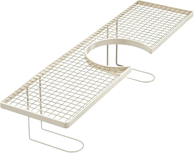 Faucet Shelf, Space Saving, 50x11x11cm, Iron Sink Storage Rack, Drain Shelf Kitchen, Easy Install, For Hotel Restaurant Bathroom Washbasin Counter Use
