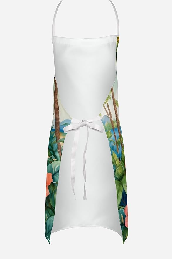 Caroline's Treasures Dachshund Luau Apron Cooking Kitchen Server Baking Crafts Gardening for Adult Women Men, Unisex, Large, Multicolor