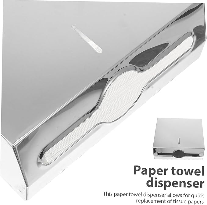 Paper Towel Dispenser Wall Mount Hand Towel Holder for Bathrooms Hospitals and Kitchens Commercial Tissue Box Elegant Design