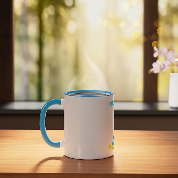Get in, Loser We're Doing Bunghole Stuff Funny Alien Ceramic Mug, Blue/White