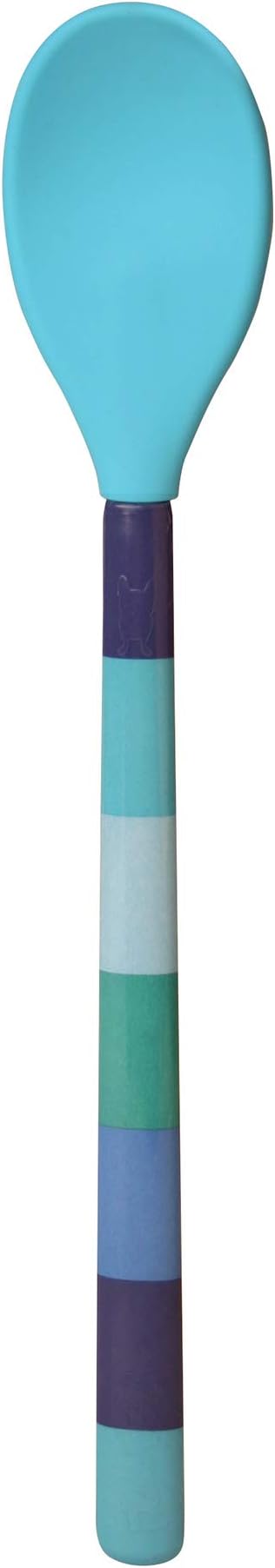 French Bull Easy Grip Melamine Handle Silicone Non-stick Heat Resistant BPA-free Chef Kitchen Utensils for Cooking, Mixing, Baking - Blue, Set of 3