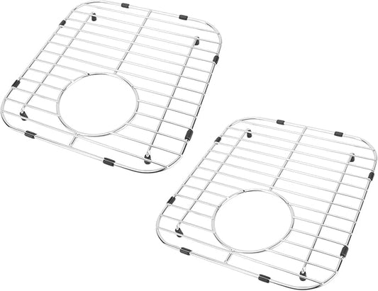Zerodis Kitchen Sink Grid Protector Stainless Steel Dish Drying Rack for Single Bowl Sinks Kitchen Tools