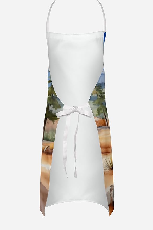 Caroline's Treasures Shih Tzu Cowboy Welcome Apron Cooking Kitchen Server Baking Crafts Gardening for Adult Women Men, Unisex, Large, Multicolor