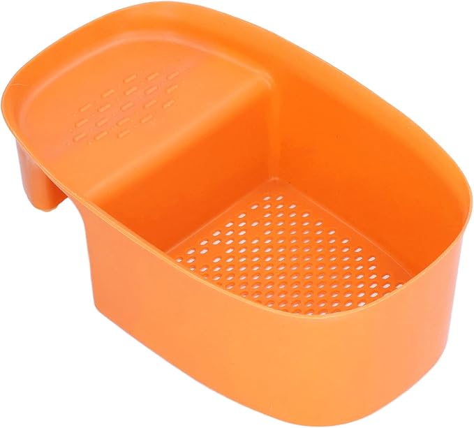 aqxreight Sink Drain Basket Household Saddle Shaped Mesh Strainer Kitchen Waste Vegetable Fruits (Orange)