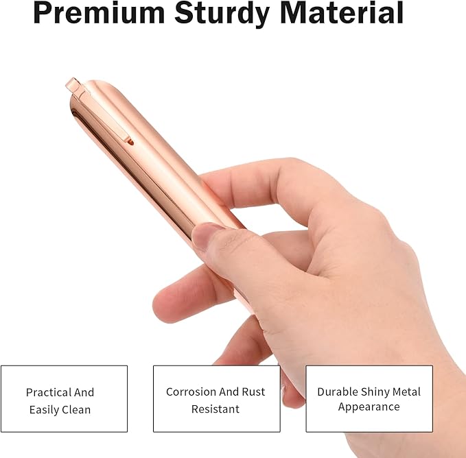 Food Scraper, Restaurant Crumb Sweepers, Stainless Steel Crumbers for Servers, Table Crumber Tool Restaurant Supplies for Waiters, Waitresses and Servers (10 PACK, Rose Gold)