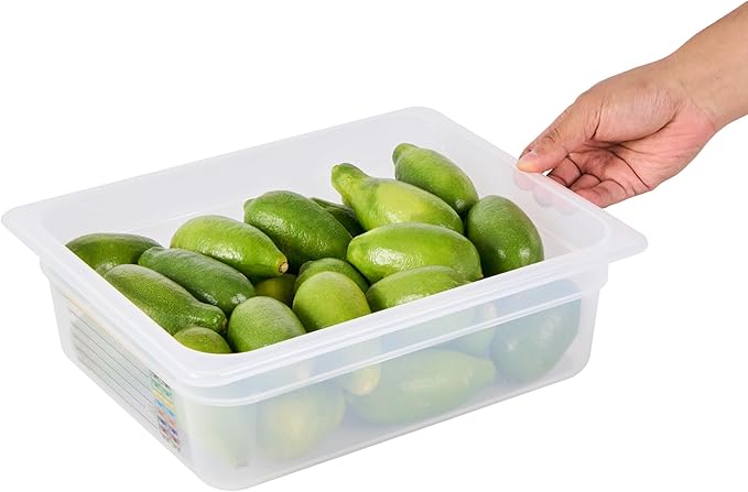 Restaurantware Food Storage Container 10 Pack of 12.7 x 10.3 x 3.9 Inches Plastic Stackable Storage Box White Reusable Label Container Dishwasher Safe For Restaurants And Kitchens