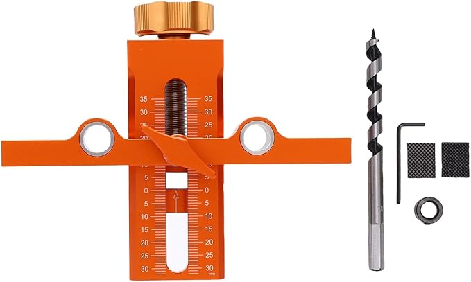 ViaGasaFamido Cabinet Door Mounting Fixture, Adjustable Aluminum Alloy Positioner for Installation of Cabinets, Kitchens and Bathrooms
