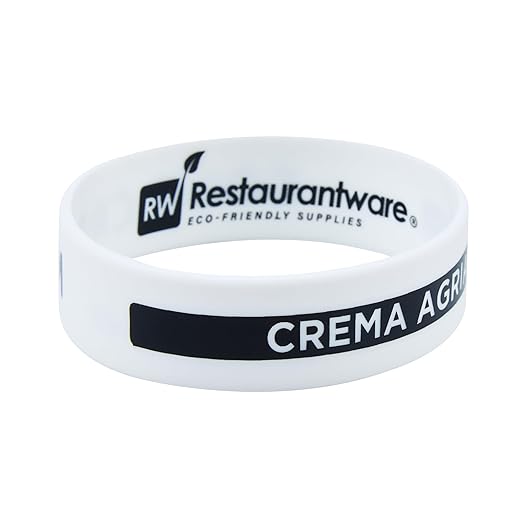 Restaurantware Silicone Squeeze Bottle Band 10 Count 2.75 Inch Dishwasher Safe Condiment Identification Band, Sour Cream White Non-Slip Label Band for Condiment Labeling at Restaurants, Food Trucks