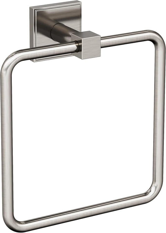 Amerock BH36072G10 | Brushed Nickel Towel Ring | 7-1/16 in (179 mm) Length Towel Holder | Appoint | Hand Towel Holder for Bathroom Wall | Small Kitchen Towel Holder | Bath Accessories