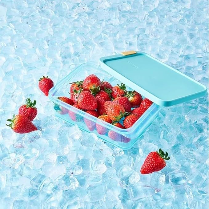 LocknLock Freezer Fit Plastic Freezer Containers | Airtight Stackable Food Storage for Meal Prep | Microwave & Dishwasher Safe | BPA Free Freezer Container with Lid, 1.05L