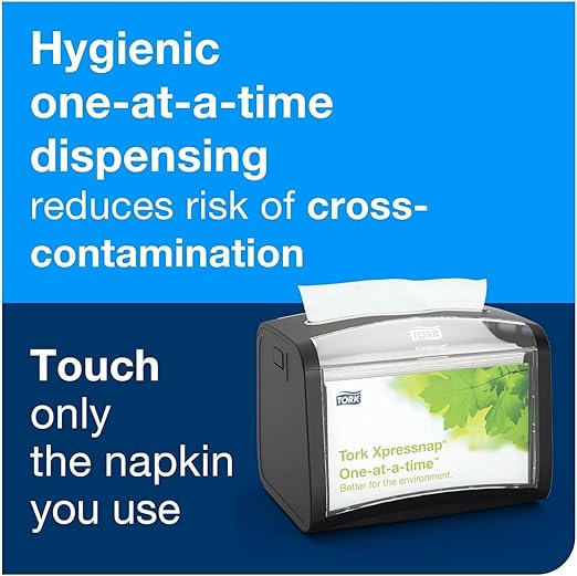 Tork Xpressnap White Dispenser Napkins N4 Advanced Interfold, 1-Ply - 12 x 500 Napkins (DX900) + Tork Advanced Facial Tissue F1, White, Gentle 2-Ply - 30 x 100 Tissues- Napkin and Facial Tissue Bundle
