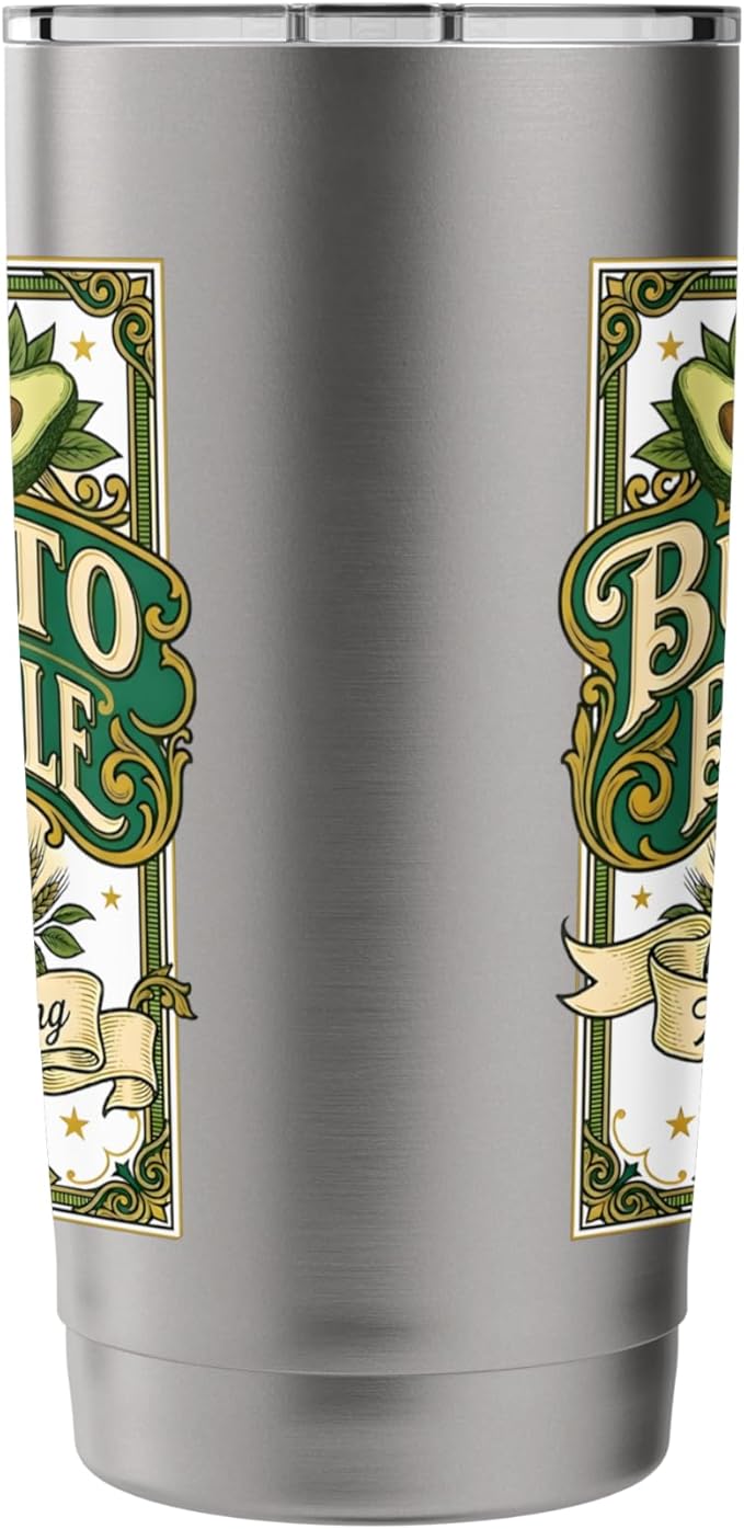 Burrito Brown Ale Mexican Food Retro Funny Beer Label Stainless Steel Insulated Tumbler