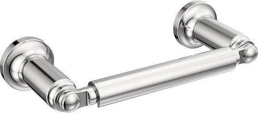 Delta Saylor (1-Pack) Toilet Paper Holder Polished Chrome Tissue Roll Holder for Bathroom Organization and Storage Pivoting Toilet Tissue Holder Wall Bathroom Accessories 73550