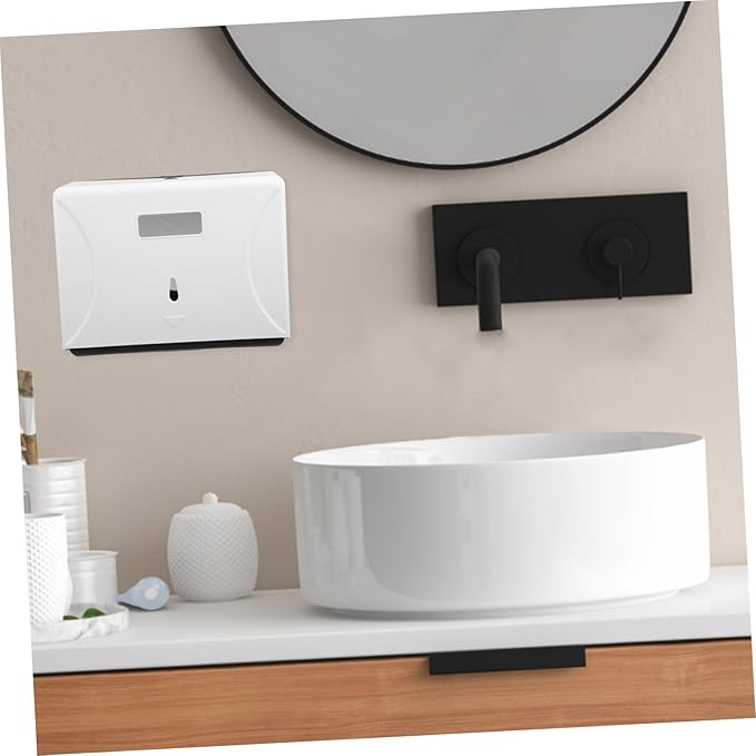 Paper Towel Holder Wall Mount Paper Towel Box Touchless Dispenser Capacity for Bathroom Kitchen Commercial Use
