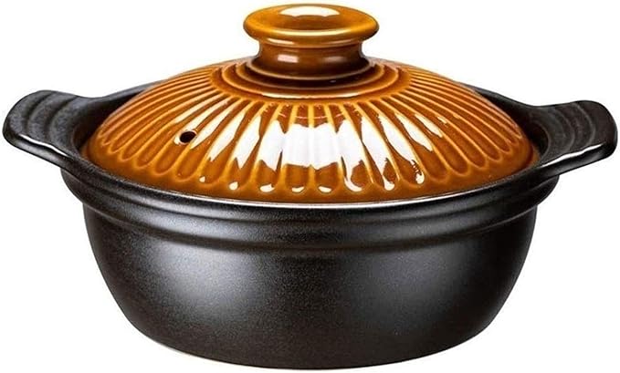 Casserole Cookware Kitchen Tools Cookware Ceramic Tableware Casserole Soup Pot Ceramic Breakfast Pot Soup Home Office Dinner Plate Dinner Pot (Size : 1.2L) (0.8L)