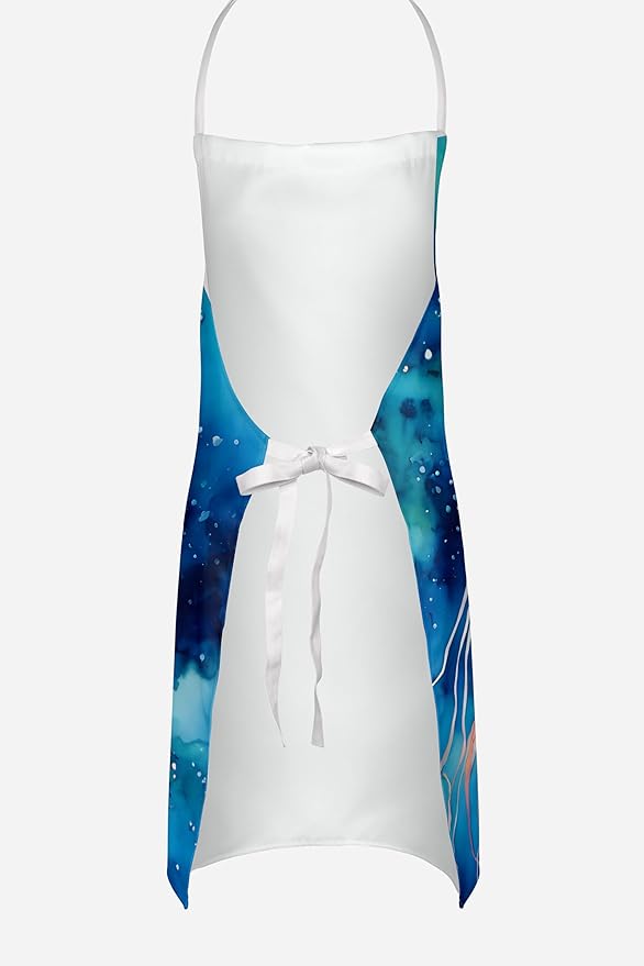 Caroline's Treasures Jellyfish Apron Cooking Kitchen Server Baking Crafts Gardening for Adult Women Men, Unisex, Large, Multicolor