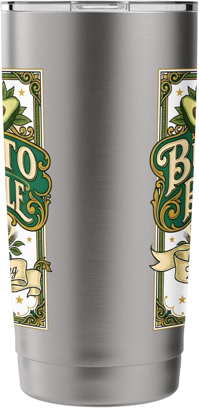 Burrito Brown Ale Mexican Food Retro Funny Beer Label Stainless Steel Insulated Tumbler