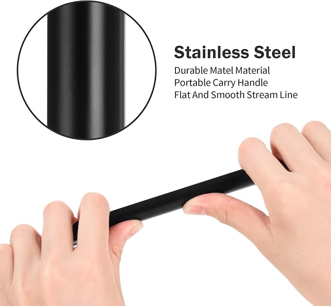 Crumbers, Table Cleaner Tool, Stainless Steel Crumbers for Servers, Bread Crumber, Crumb Sweeper, Restaurant Table Scraper for Crumbs on Table for Servers, Waiters and Waitresses (3 PACK, Black)