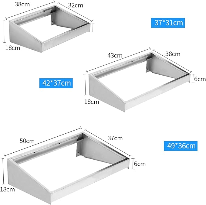 Wall Mounted Commercial Restaurant Sink, Utility Laundry Portable Handwashing Station, Stainless Steel Space Saver Hand Wash Sink with Faucet and Drain, Suitable for,48x35cm-Single cold water f